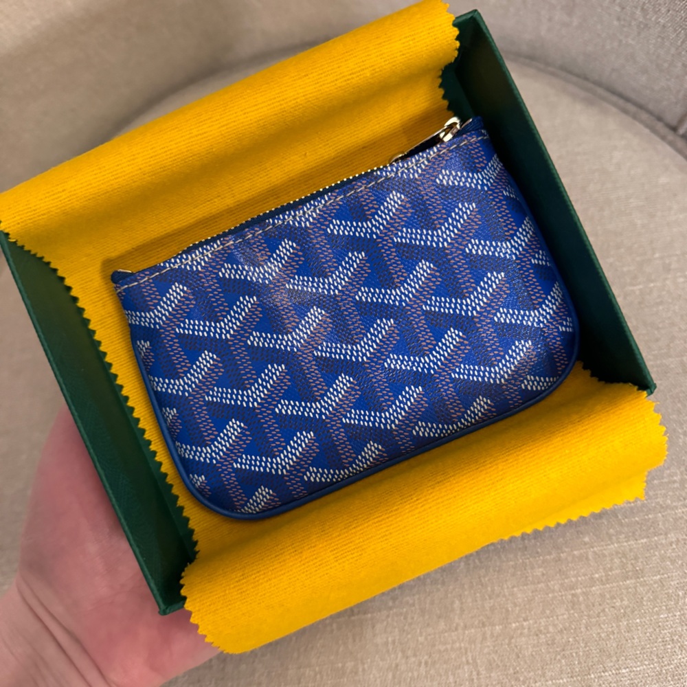 NWT💙GOYARD💙Senat Nano Key Pouch Coin Purse Keychain - Picture 4 of 10